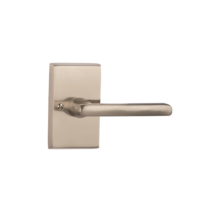 Agrigento Brass Door Lever-Riverstone Luxe