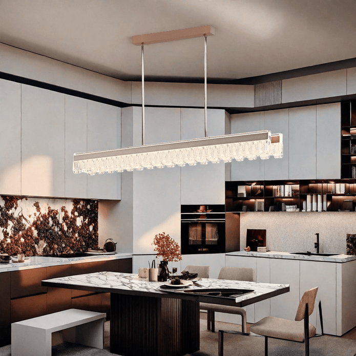 Aria Dual Linear Pendant-Riverstone Luxe