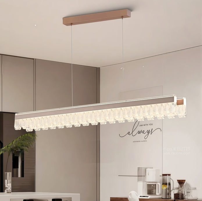 Aria Dual Linear Pendant-Riverstone Luxe