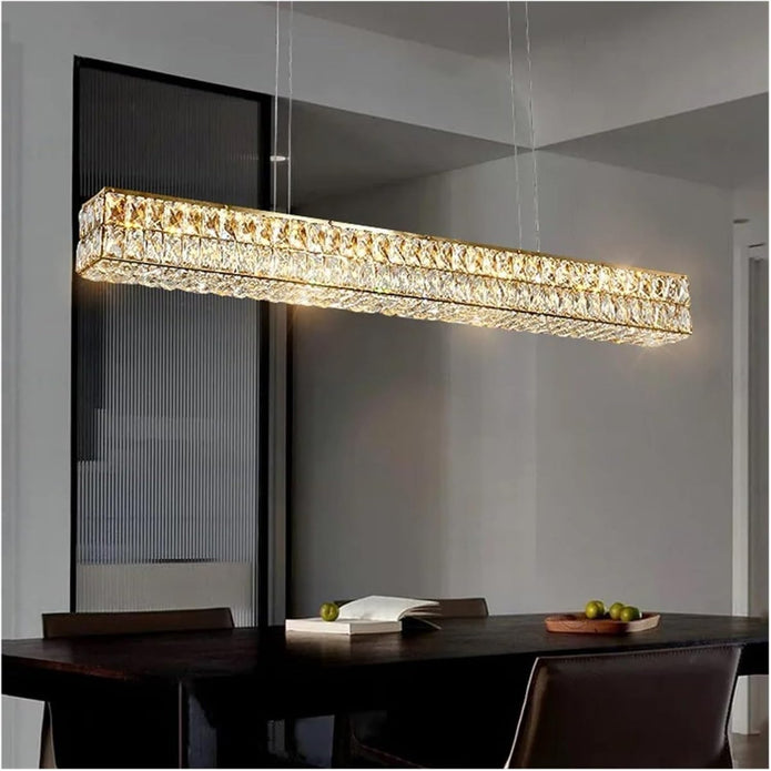 Celeste Linear Crystal Pendant-Riverstone Luxe