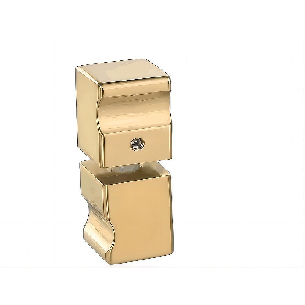 Cubo Shower Door Knob-Riverstone Luxe