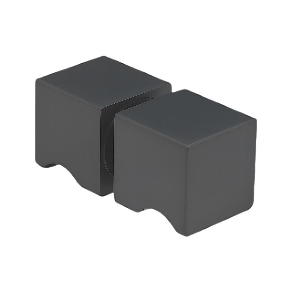 Cubo Shower Door Knob-Riverstone Luxe