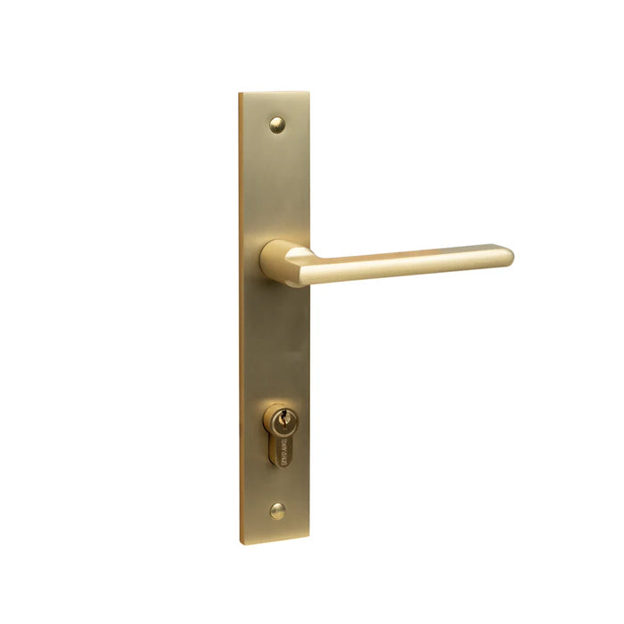Decorus Door Lever on Long Plate-Riverstone Luxe