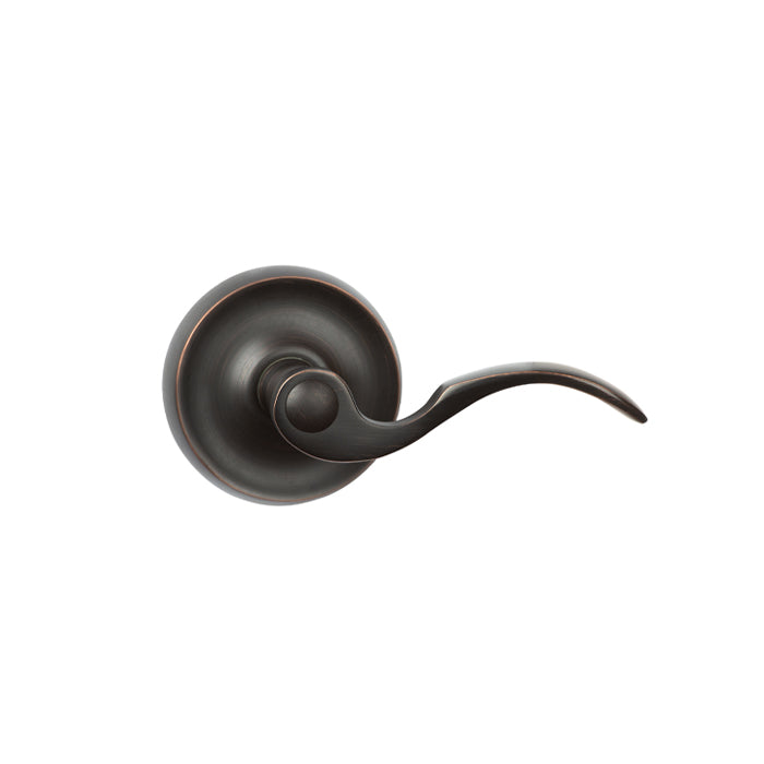 Flutto Brass Door Lever-Riverstone Luxe