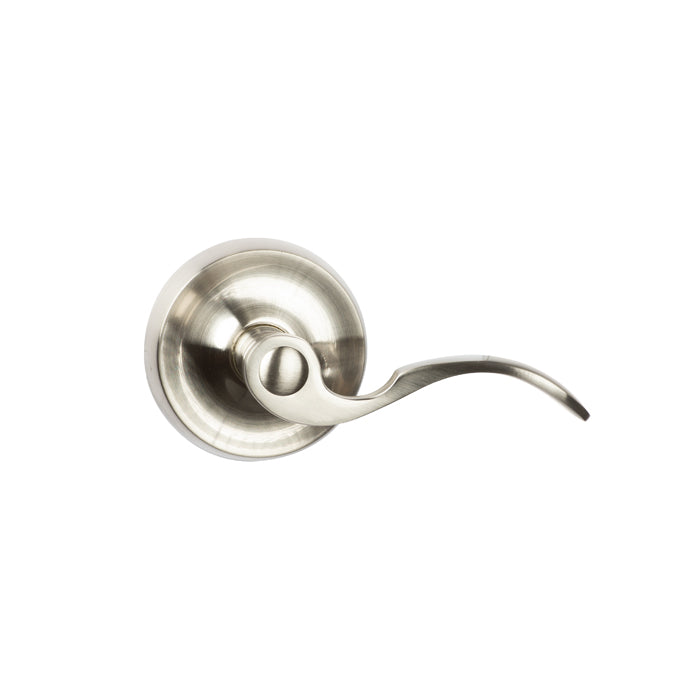 Flutto Brass Door Lever-Riverstone Luxe