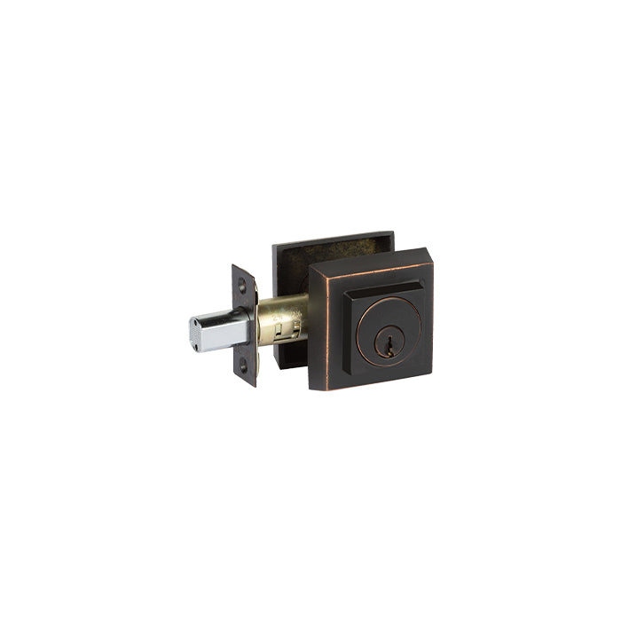 Forged Brass Deadbolt-Riverstone Luxe