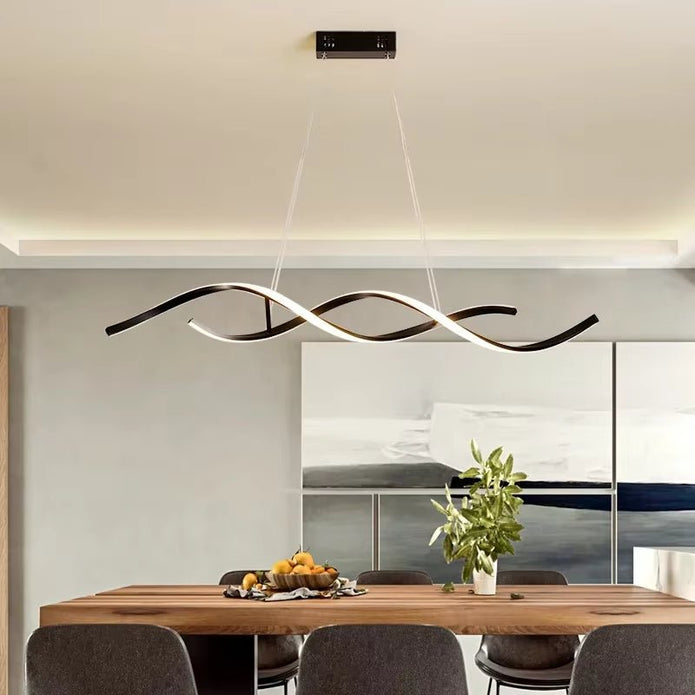 Nocturne Linear Pendant-Riverstone Luxe