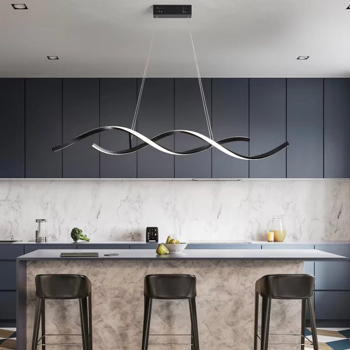 Nocturne Linear Pendant-Riverstone Luxe