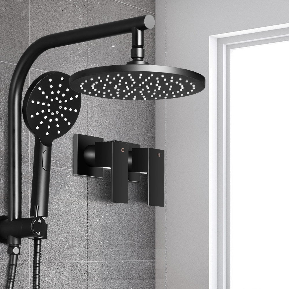Vara Twin-Tap Rain Shower Set-Riverstone Luxe