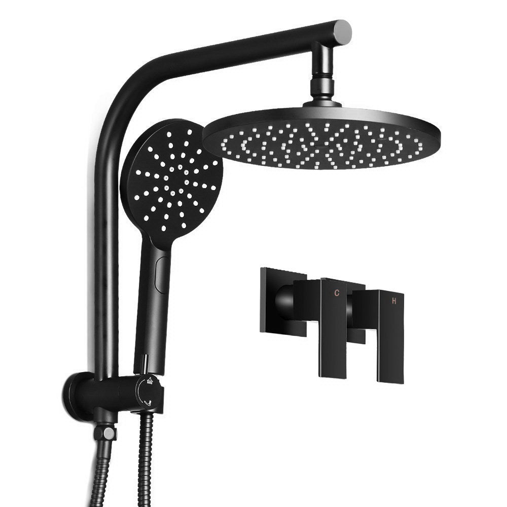 Vara Twin-Tap Rain Shower Set-Riverstone Luxe